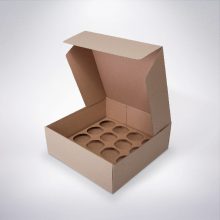 Krabica na cupcakes 16 kusov 280x280x100 eko