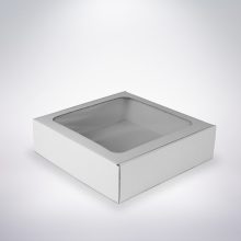 Krabička s okienkom 250x250x70 biela